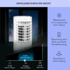 Skypillar 3-in-1 Luftkühler Ventilator 5L Fernbedienung Touch-Panel 13 Skypillar 3-in-1 Luftkühler Ventilator 5L Fernbedienung Touch-Panel -Klarstein 10035794 de 0004 usp