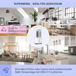 Skypillar 3-in-1 Luftkühler Ventilator 5L Fernbedienung Touch-Panel 14 Skypillar 3-in-1 Luftkühler Ventilator 5L Fernbedienung Touch-Panel -Klarstein 10035794 de 0005 usp