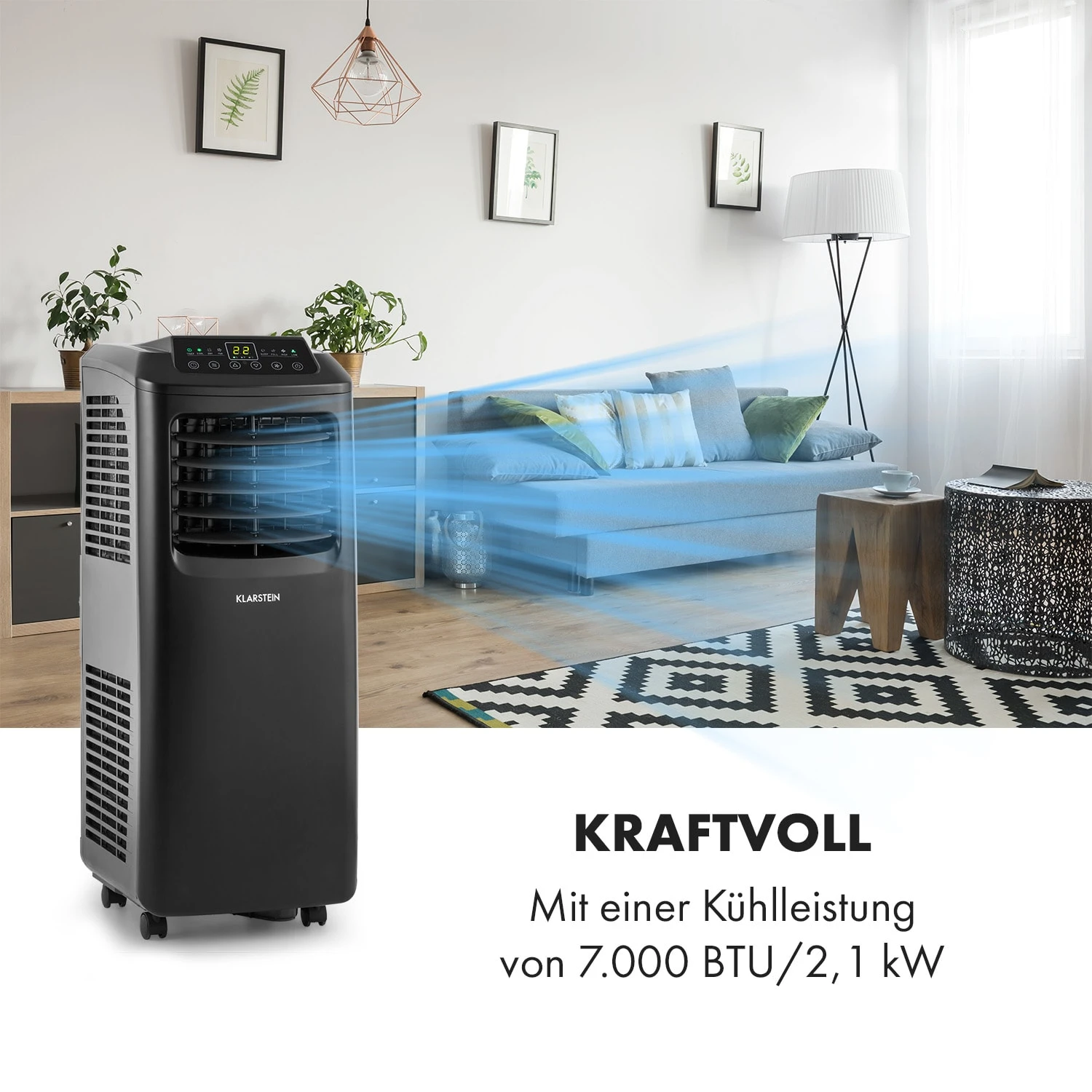 Pure Blizzard Smart 7k Mobile Klimaanlage 7000BTU/2,1 KW Fernbedienung 6 Pure Blizzard Smart 7k Mobile Klimaanlage 7000BTU/2,1 KW Fernbedienung – Bild 4