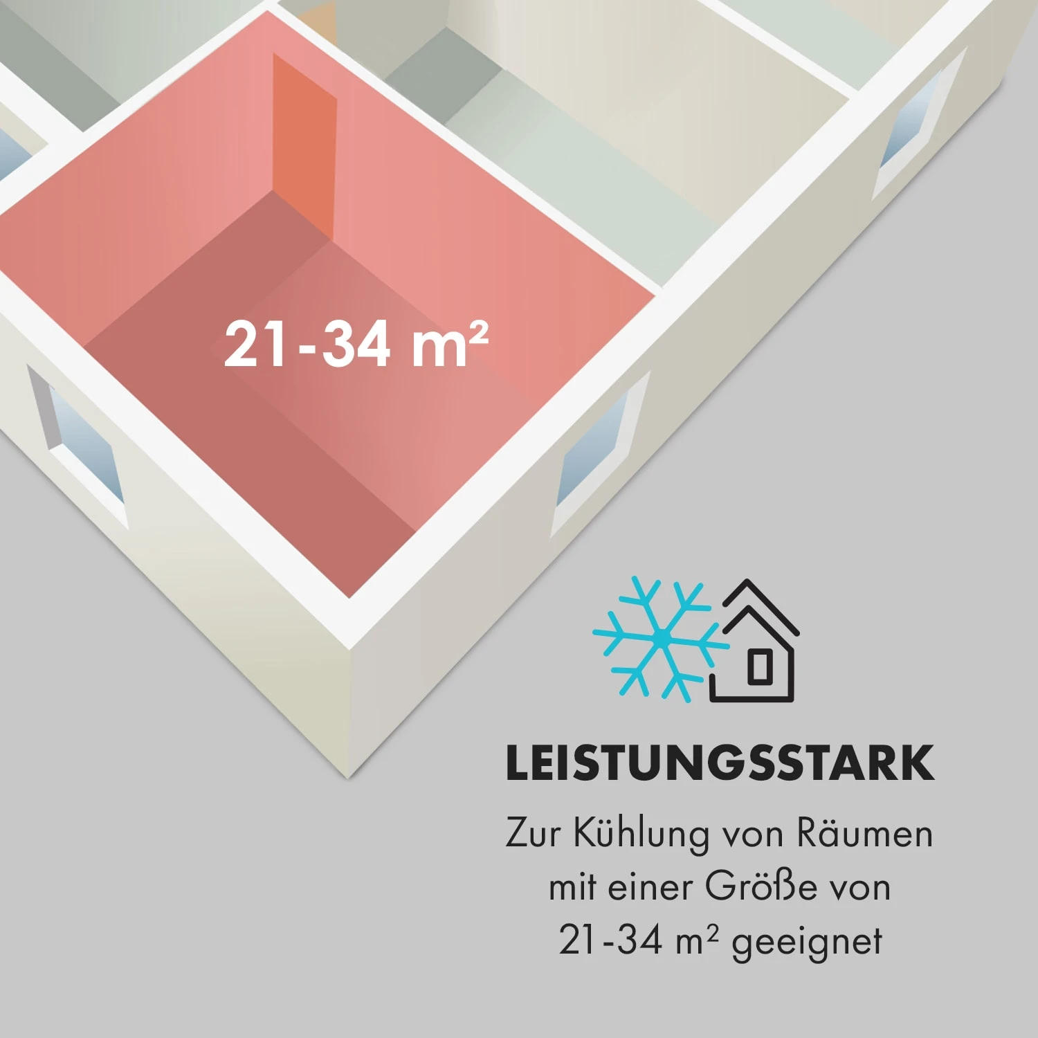 Pure Blizzard Smart 7k Mobile Klimaanlage 7000BTU/2,1 KW Fernbedienung 7 Pure Blizzard Smart 7k Mobile Klimaanlage 7000BTU/2,1 KW Fernbedienung – Bild 5