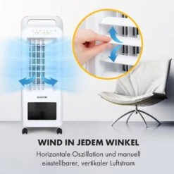 Cooler Rush Ventilator Luftkühler 5,5L 45W Fernbedienung 5x Eispack -Klarstein 10035824 de 0003 logo