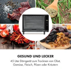 Mega Jerky Dörrautomat 650W 50-80°C LC-Touch-Display Timer -Klarstein 10035853 de 0004 logo