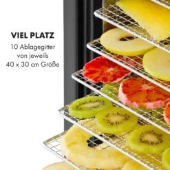 Mega Jerky Dörrautomat 650W 50-80°C LC-Touch-Display Timer -Klarstein 10035853 de 0005 logo