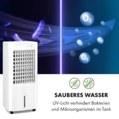 Iceberg Pure Luftkühler Luftdurchsatz: 283 M³/h 65 W Tank: 5 Liter 17 Iceberg Pure Luftkühler Luftdurchsatz: 283 M³/h 65 W Tank: 5 Liter -Klarstein 10035856 de 0005 logo