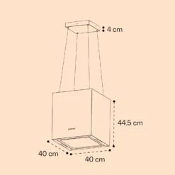 Kronleuchter Inselabzugshaube 596m³/h LED-Panel EEK A -Klarstein 10035974 yy 0007 logo