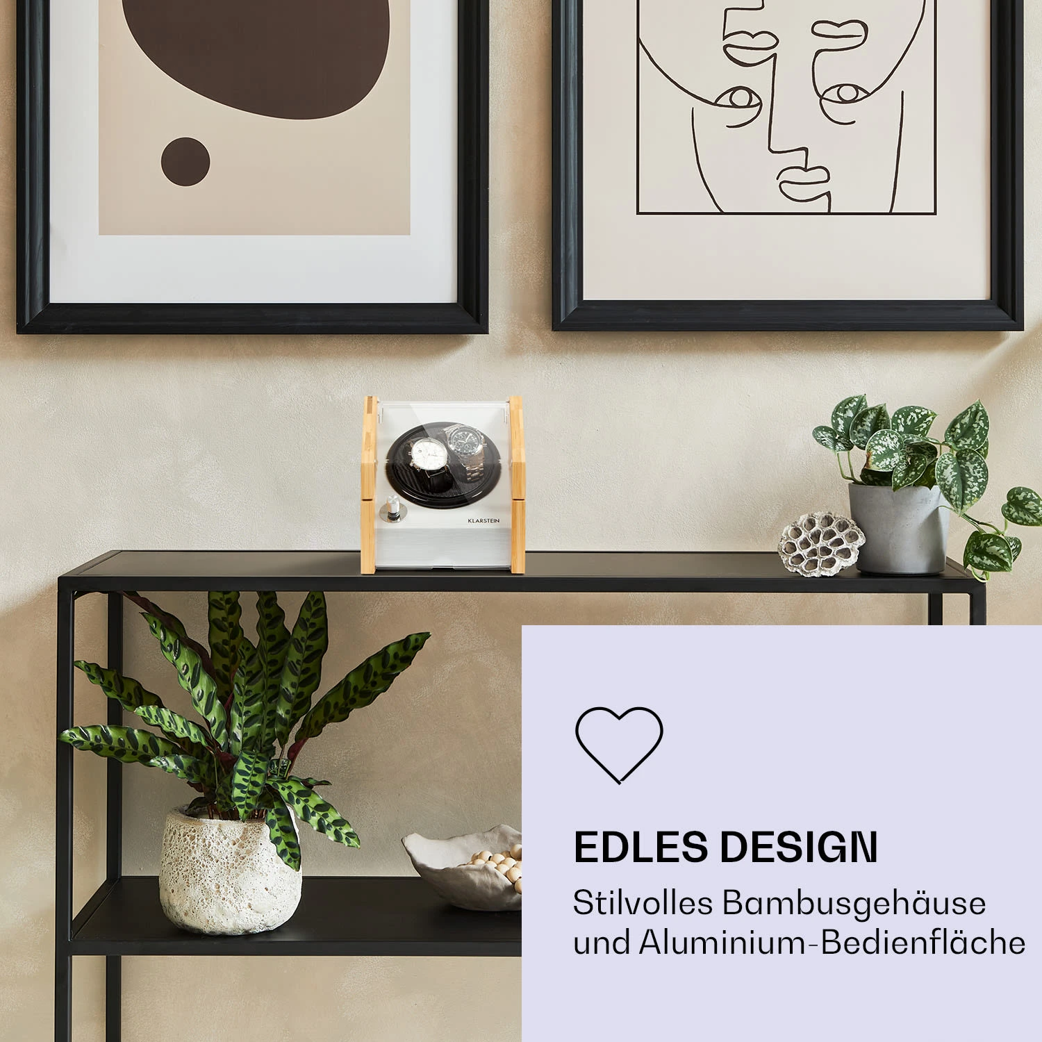 Garonne 2 Uhrenbeweger 1 Drehteller 2 Uhren 3 Speeds 4 Modi Bambus 4 Garonne 2 Uhrenbeweger 1 Drehteller 2 Uhren 3 Speeds 4 Modi Bambus – Bild 2