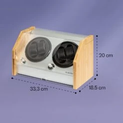 Garonne 4 Uhrenbeweger, 2 Drehteller, 4 Uhren, 3 Geschwindigkeiten, 4 Modi, Bambus -Klarstein 10036042 yy 0005 logo