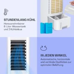 IceWind Max 3-in-1 Luftkühler 330 M³/h 60W 6 Ltr Timer Fernbedienung -Klarstein 10036067 de 0005 logo