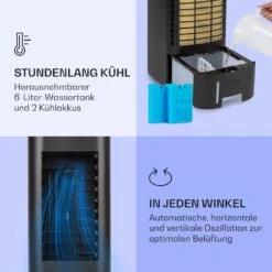 IceWind Max 3-in-1 Luftkühler 330 M³/h 60W 6 Ltr Timer Fernbedienung -Klarstein 10036068 de 0005 logo