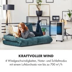 Maxflow Smart 3-in-1 Luftkühler Ventilator 5L WiFi Fernbedienung -Klarstein 10036091 de 0004 logo