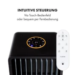 Maxflow Smart 3-in-1 Luftkühler 5L WiFi Fernbedienung 2x Eispack -Klarstein 10036092 de 0006 logo