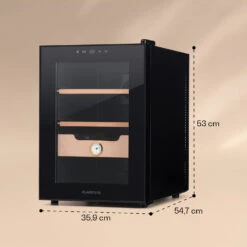 Klarstein El Presidente 37 Zigarren-Humidor 37L 2 Einschübe 1 Fach Zedernholz 16 Klarstein El Presidente 37 Zigarren-Humidor 37L 2 Einschübe 1 Fach Zedernholz -Klarstein 10036101 yy 0007 logo