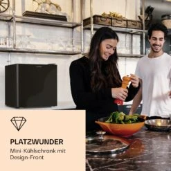 Luminance Frost Mini-Kühlschrank 45l EEK F Gefrierfach 1,5l Glastür -Klarstein 10036164 de 0002 logo