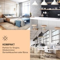 Luminance Frost Mini-Kühlschrank 45l EEK F Gefrierfach 1,5l Glastür -Klarstein 10036164 de 0005 logo