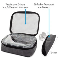 Hopewell Frischhaltedosen 3er Set 1040ml Borosilikatglas Deckel Tasche -Klarstein 10036364 de 0006 logo