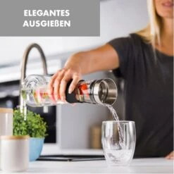 Sile Karaffe 1,6 Liter Borosilikatglas Fruchtspieß Mit Stopper -Klarstein 10036369 de 0005 logo