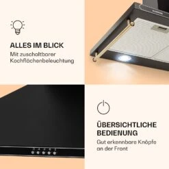 Victoria 90 Dunstabzugshaube 90cm Retro-Design 644,5m³/h 2 LED-Lampen 12 Victoria 90 Dunstabzugshaube 90cm Retro-Design 644,5m³/h 2 LED-Lampen -Klarstein 10036451 de 0004 logo