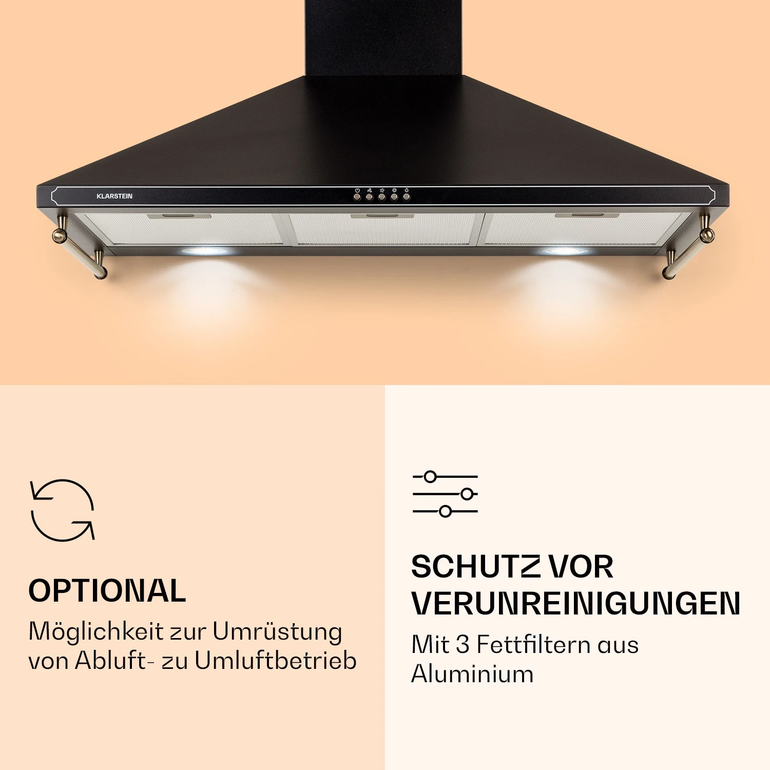 Victoria 90 Dunstabzugshaube 90cm Retro-Design 644,5m³/h 2 LED-Lampen 7 Victoria 90 Dunstabzugshaube 90cm Retro-Design 644,5m³/h 2 LED-Lampen – Bild 5