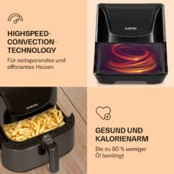 AeroVital Deluxe Heißluftfritteuse 1700W 5,4 Liter Edelstahl 13 AeroVital Deluxe Heißluftfritteuse 1700W 5,4 Liter Edelstahl -Klarstein 10036476 de 0005 logo