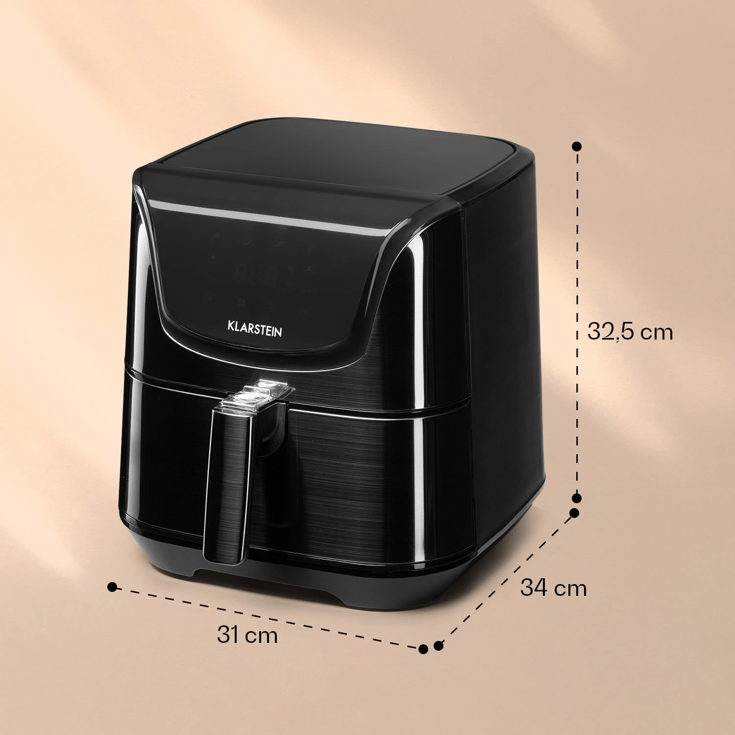 AeroVital Deluxe Heißluftfritteuse 1700W 5,4 Liter Edelstahl 9 AeroVital Deluxe Heißluftfritteuse 1700W 5,4 Liter Edelstahl – Bild 7