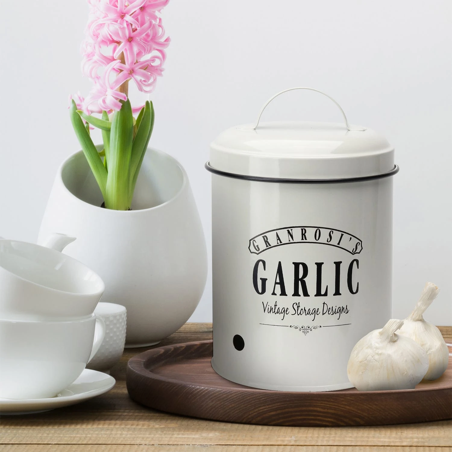 Montana Knoblauchtopf Emaille-Stahlblech 12 X 18 Cm (ØxH) Rostfrei 4 Montana Knoblauchtopf Emaille-Stahlblech 12 X 18 Cm (ØxH) Rostfrei – Bild 2