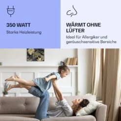 Wonderwall Air Art Smart Infrarotheizung Schwarze Blume 60x60cm 350W -Klarstein 10037829 de 0005 logo