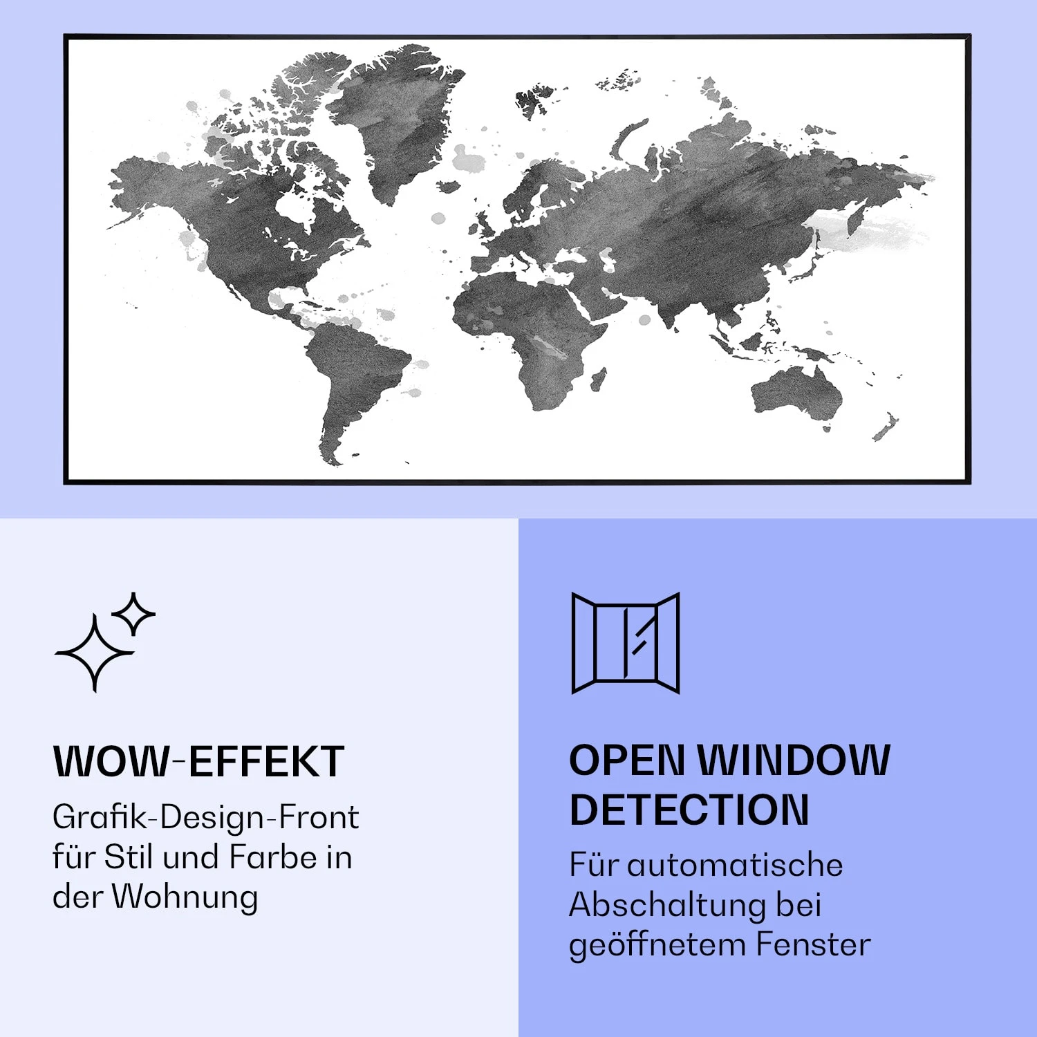 Wonderwall Air Art Smart Infrarotheizung Schwarze Karte 120x60cm 700W 8 Wonderwall Air Art Smart Infrarotheizung Schwarze Karte 120x60cm 700W – Bild 6