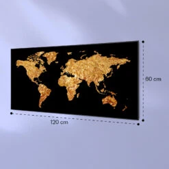 Wonderwall Air Art Smart Infrarotheizung Goldene Karte 120x60cm 700W -Klarstein 10037873 yy 0007 logo