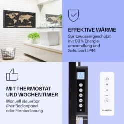 Wonderwall Air Art Smart Infrarotheizung Nachtkarte 120x60cm 700W -Klarstein 10037875 de 0004 logo