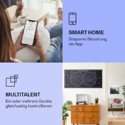 Wonderwall Air Art Smart Infrarotheizung Himmelskarte 120x60cm 700W -Klarstein 10037892 de 0002 logo
