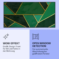 Wonderwall Air Art Smart Infrarotheizung Grüne Linie 120x60cm 700W -Klarstein 10037907 de 0006 logo