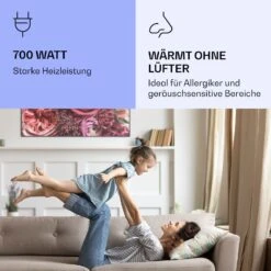 Wonderwall Air Art Smart Infrarotheizung Blume 120x60cm 700W -Klarstein 10037913 de 0005 logo