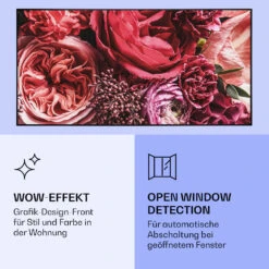 Wonderwall Air Art Smart Infrarotheizung Blume 120x60cm 700W -Klarstein 10037913 de 0006 logo