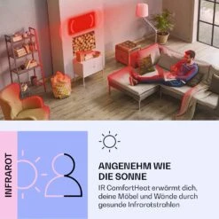 Wonderwall Air Art Smart Infrarotheizung Goldenes Blatt 120x60cm 700W -Klarstein 10037919 de 0003 logo