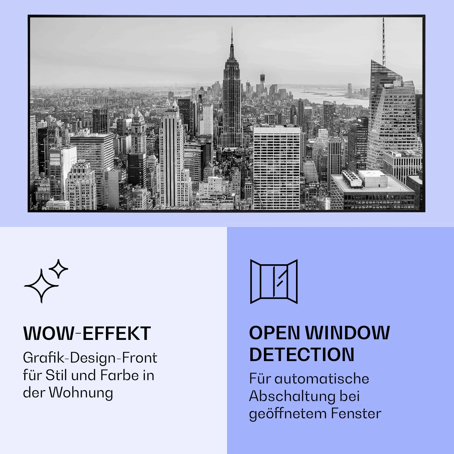 Wonderwall Air Art Smart Infrarotheizung New York City 120x60cm 700W 8 Wonderwall Air Art Smart Infrarotheizung New York City 120x60cm 700W – Bild 6