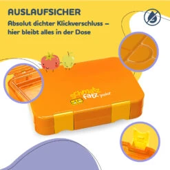 Schmatzfatz Junior Lunchbox 6 Fächer 21,3 X 15 X 4,5 Cm (BxHxT) -Klarstein 10037943 de 0003 usp