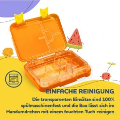 Schmatzfatz Junior Lunchbox 6 Fächer 21,3 X 15 X 4,5 Cm (BxHxT) -Klarstein 10037943 de 0005 usp
