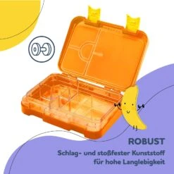Schmatzfatz Junior Lunchbox 6 Fächer 21,3 X 15 X 4,5 Cm (BxHxT) -Klarstein 10037943 de 0006 usp