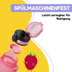 Schmatzfatz Trinkflasche Sportflasche 350 Ml 18 Cm Tritan -Klarstein 10037957 de 0004 usp