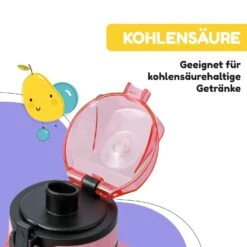 Schmatzfatz Trinkflasche Sportflasche 350 Ml 18 Cm Tritan -Klarstein 10037957 de 0005 usp