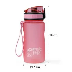 Schmatzfatz Trinkflasche Sportflasche 350 Ml 18 Cm Tritan -Klarstein 10037957 yy 0008 usp