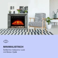 Crater Lake Elektrokamin 1900 W LED-Technik Fernbedienung -Klarstein 10037982 de 0003 logo