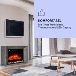 Crater Lake Elektrokamin 1900 W LED-Technik Fernbedienung -Klarstein 10037982 de 0004 logo