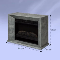 Crater Lake Elektrokamin 1900 W LED-Technik Fernbedienung -Klarstein 10037982 yy 0007 logo