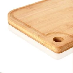 Batvik Schneidebrett 4er-Set Messerschonend Saftrille Bambus -Klarstein 10038130 yy 0006 logo