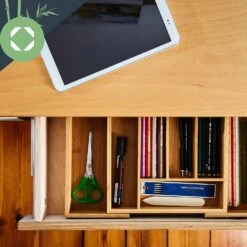 Besteckkasten 5-7 Fächer Max. 40 X 5 X 35,5 Cm Bambus -Klarstein 10038140 yy 0007 logo