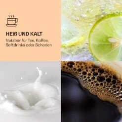 Teeflasche Mit Deckel Und Sieb 500 Ml Doppelwandiges Glas Bambus Hülle -Klarstein 10038238 de 0005 logo