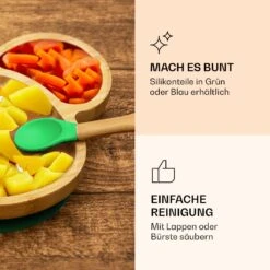 Kindergeschirr Bambusteller & Löffel 250 Ml Inkl. Saugnapf 18 X 18 Cm 12 Kindergeschirr Bambusteller & Löffel 250 Ml Inkl. Saugnapf 18 X 18 Cm -Klarstein 10038291 de 0005 logo