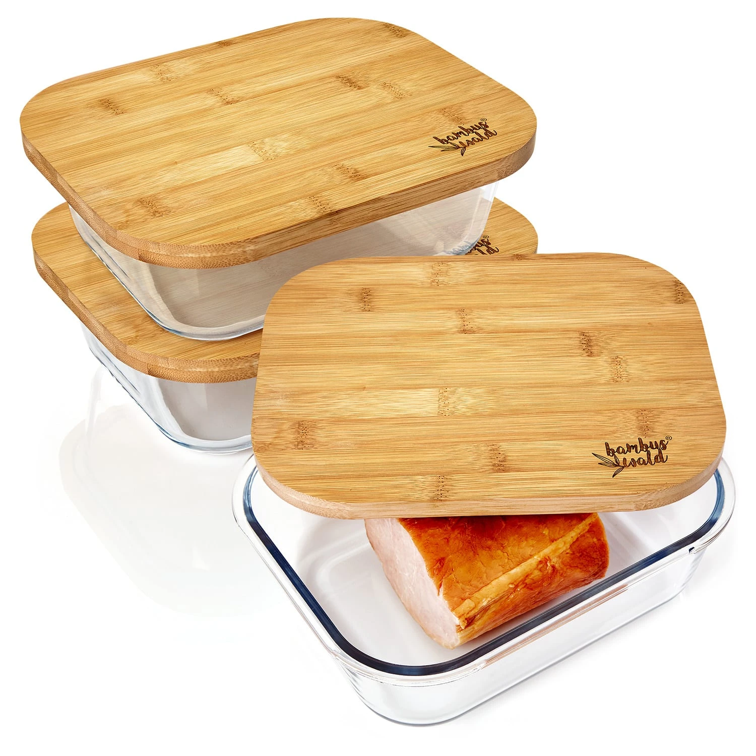 Glasbox Mit Bambusdeckel 2800 Ml Luftdicht Plastikfreie Aufbewahrung 3 Glasbox Mit Bambusdeckel 2800 Ml Luftdicht Plastikfreie Aufbewahrung