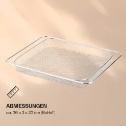 AeroVital Jumbo Heißluftfritteuse Gitterkorb Edelstahl -Klarstein 10038341 de 0004 logo